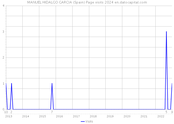 MANUEL HIDALGO GARCIA (Spain) Page visits 2024 