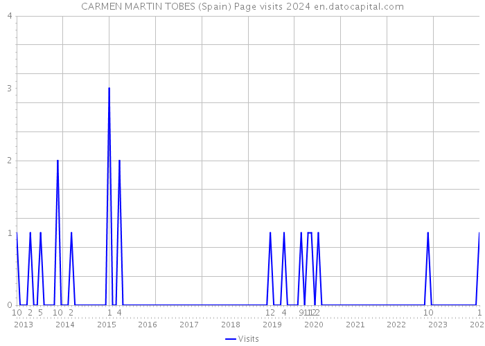 CARMEN MARTIN TOBES (Spain) Page visits 2024 
