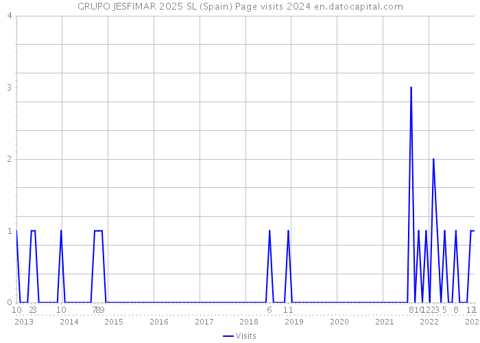 GRUPO JESFIMAR 2025 SL (Spain) Page visits 2024 
