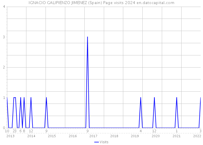 IGNACIO GALIPIENZO JIMENEZ (Spain) Page visits 2024 