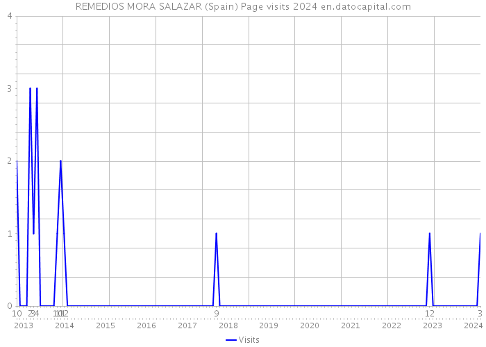 REMEDIOS MORA SALAZAR (Spain) Page visits 2024 