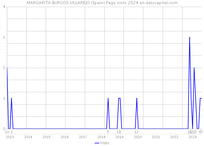 MARGARITA BURGOS VILLAREJO (Spain) Page visits 2024 