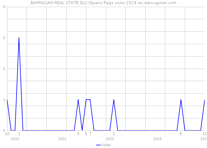 BARRAGAN REAL STATE SLU (Spain) Page visits 2024 