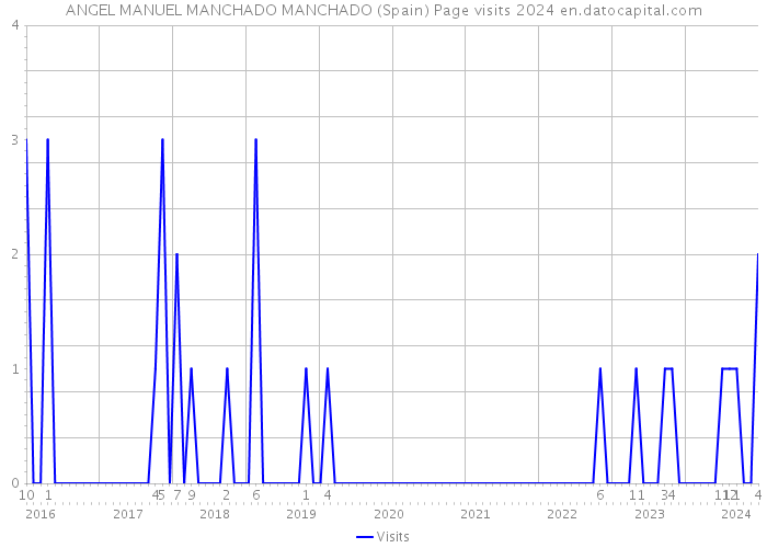ANGEL MANUEL MANCHADO MANCHADO (Spain) Page visits 2024 