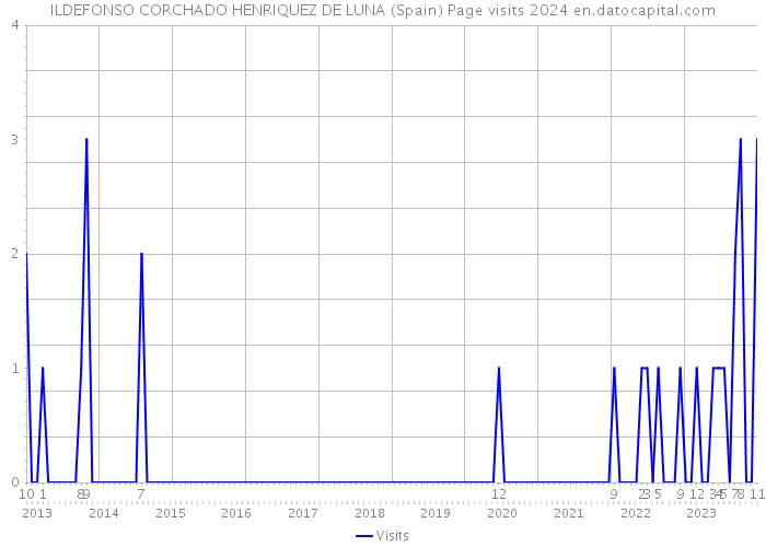 ILDEFONSO CORCHADO HENRIQUEZ DE LUNA (Spain) Page visits 2024 