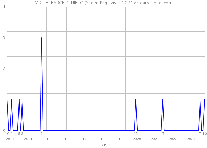 MIGUEL BARCELO NIETO (Spain) Page visits 2024 