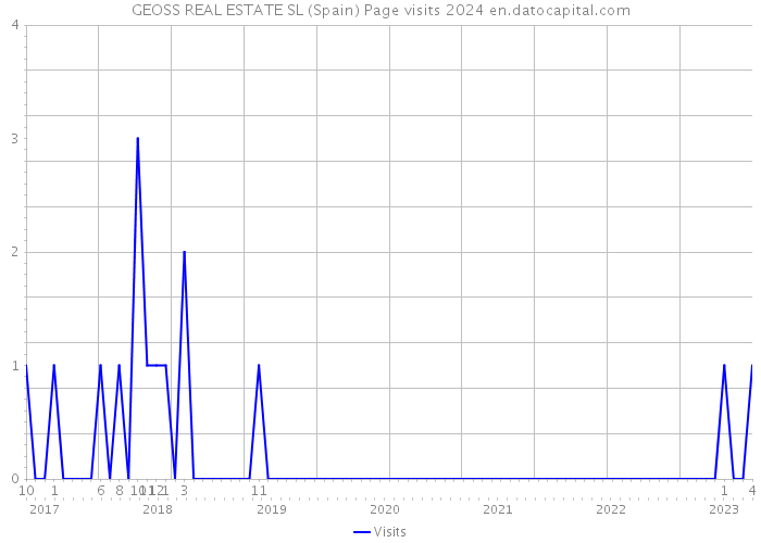 GEOSS REAL ESTATE SL (Spain) Page visits 2024 