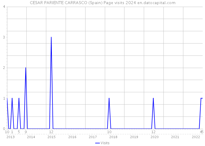 CESAR PARIENTE CARRASCO (Spain) Page visits 2024 