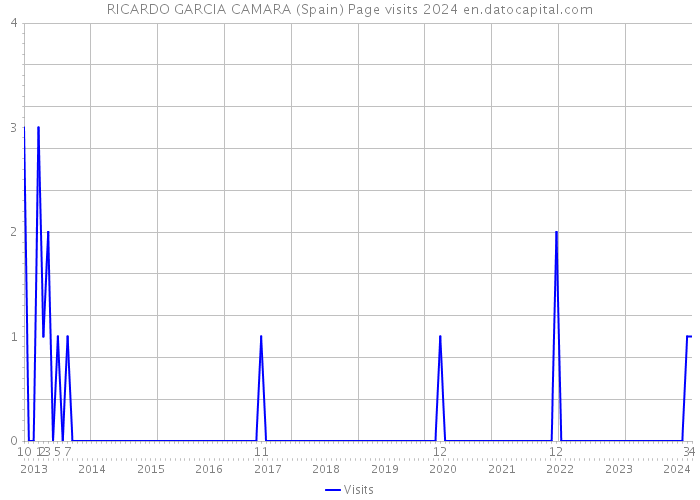 RICARDO GARCIA CAMARA (Spain) Page visits 2024 