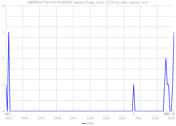 NEMESIO NAVAS MORENO (Spain) Page visits 2024 