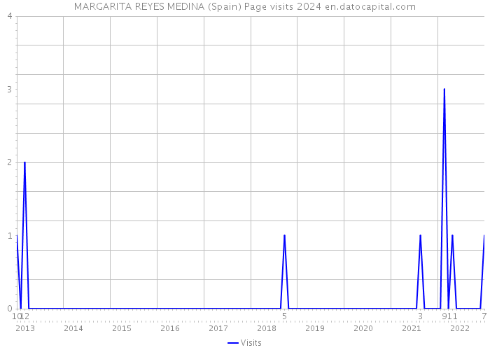 MARGARITA REYES MEDINA (Spain) Page visits 2024 