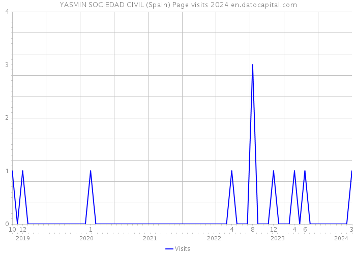 YASMIN SOCIEDAD CIVIL (Spain) Page visits 2024 