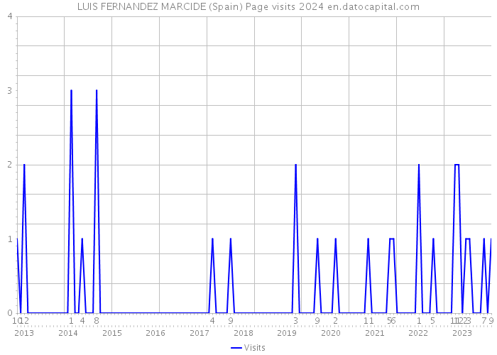 LUIS FERNANDEZ MARCIDE (Spain) Page visits 2024 