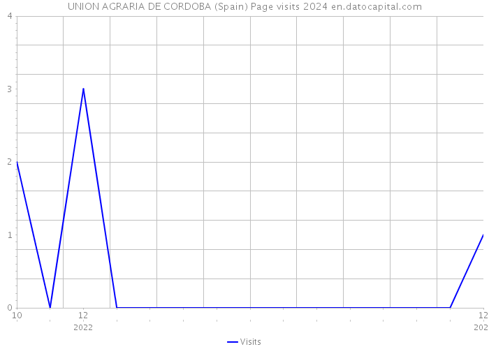 UNION AGRARIA DE CORDOBA (Spain) Page visits 2024 