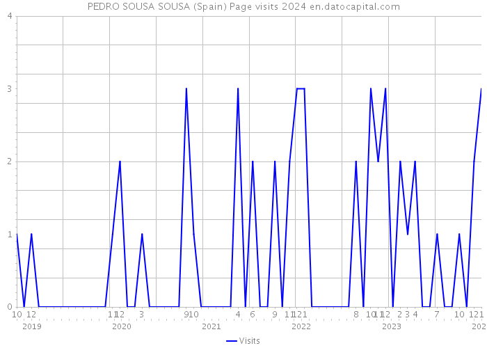 PEDRO SOUSA SOUSA (Spain) Page visits 2024 