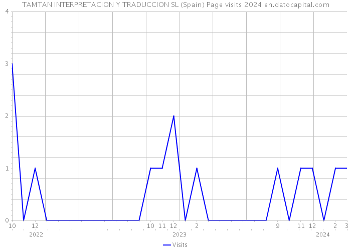 TAMTAN INTERPRETACION Y TRADUCCION SL (Spain) Page visits 2024 