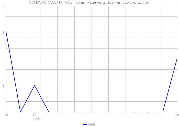 CONSORCIO ACAIA, A.I.E. (Spain) Page visits 2024 
