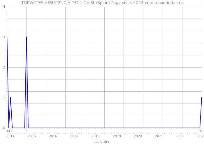 TOPWATER ASSISTENCIA TECNICA SL (Spain) Page visits 2024 