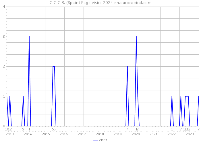 C.G.C.B. (Spain) Page visits 2024 