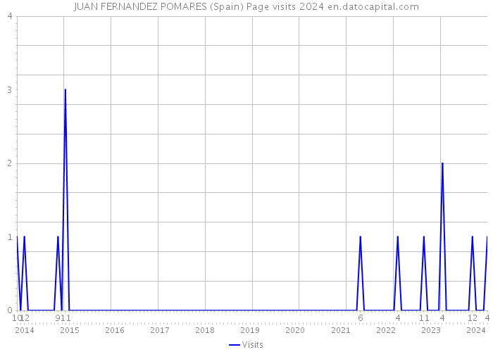 JUAN FERNANDEZ POMARES (Spain) Page visits 2024 