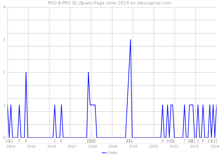 PRO & PRO SL (Spain) Page visits 2024 