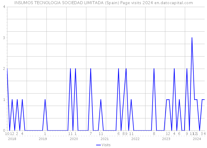 INSUMOS TECNOLOGIA SOCIEDAD LIMITADA (Spain) Page visits 2024 