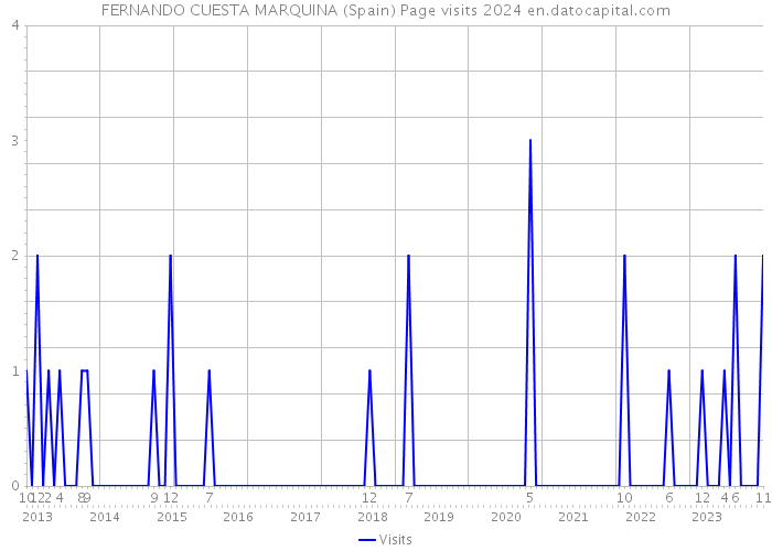 FERNANDO CUESTA MARQUINA (Spain) Page visits 2024 