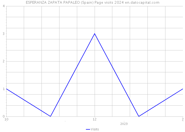 ESPERANZA ZAPATA PAPALEO (Spain) Page visits 2024 