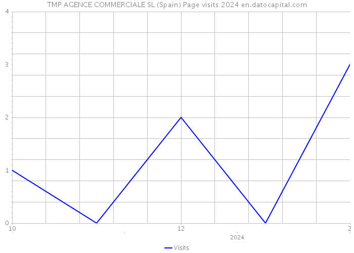 TMP AGENCE COMMERCIALE SL (Spain) Page visits 2024 