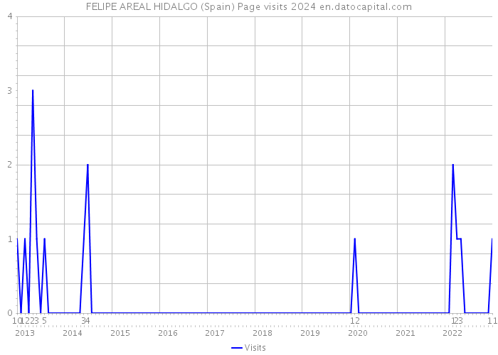 FELIPE AREAL HIDALGO (Spain) Page visits 2024 