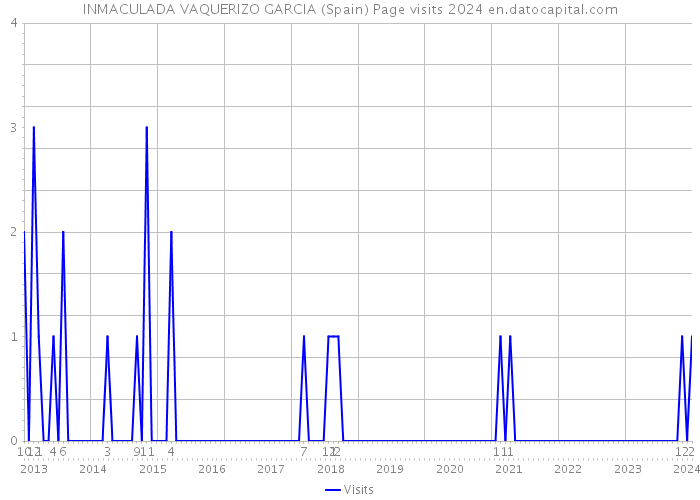 INMACULADA VAQUERIZO GARCIA (Spain) Page visits 2024 