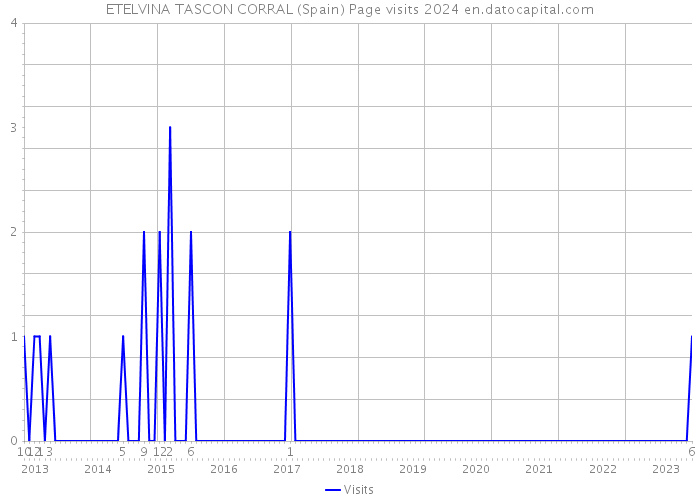 ETELVINA TASCON CORRAL (Spain) Page visits 2024 