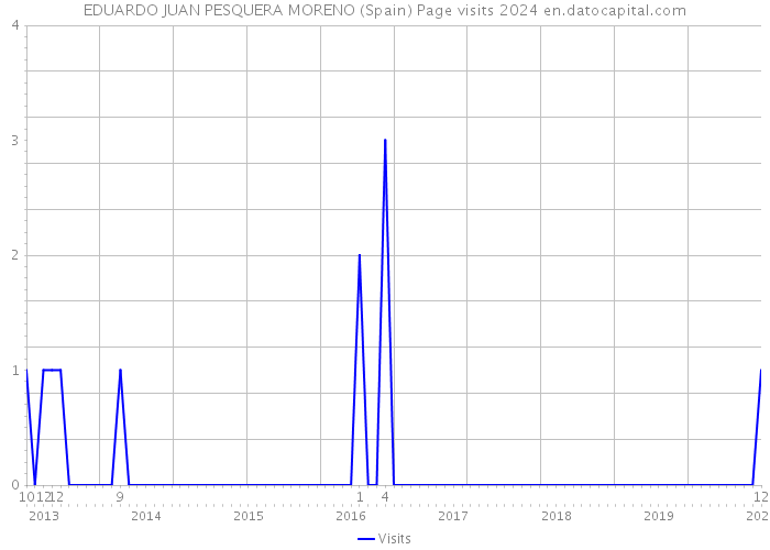 EDUARDO JUAN PESQUERA MORENO (Spain) Page visits 2024 