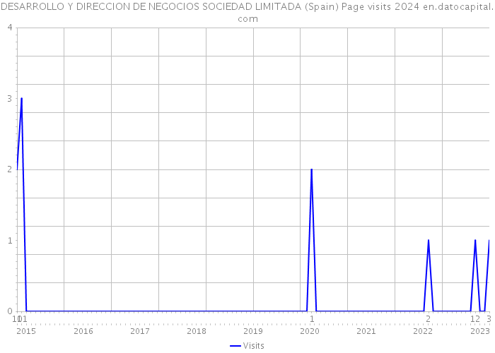 DESARROLLO Y DIRECCION DE NEGOCIOS SOCIEDAD LIMITADA (Spain) Page visits 2024 
