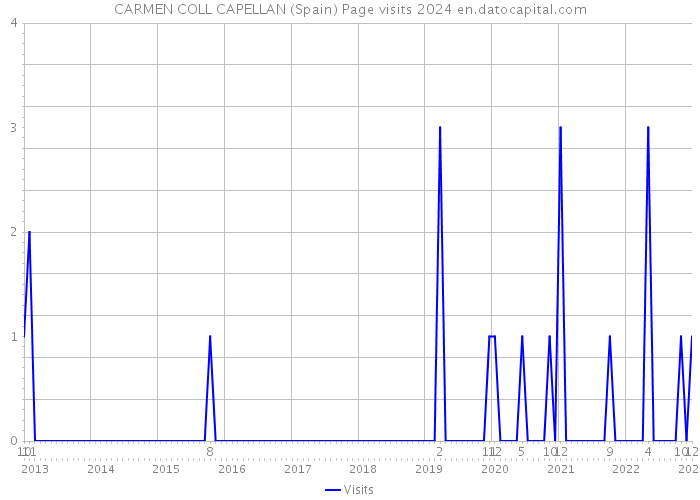 CARMEN COLL CAPELLAN (Spain) Page visits 2024 