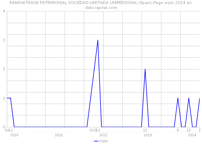 RAMINATRANS PATRIMONIAL SOCIEDAD LIMITADA UNIPERSONAL (Spain) Page visits 2024 