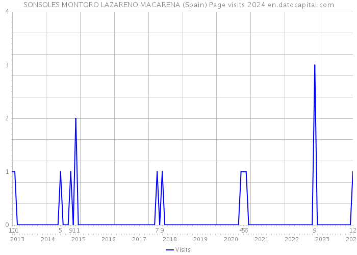 SONSOLES MONTORO LAZARENO MACARENA (Spain) Page visits 2024 