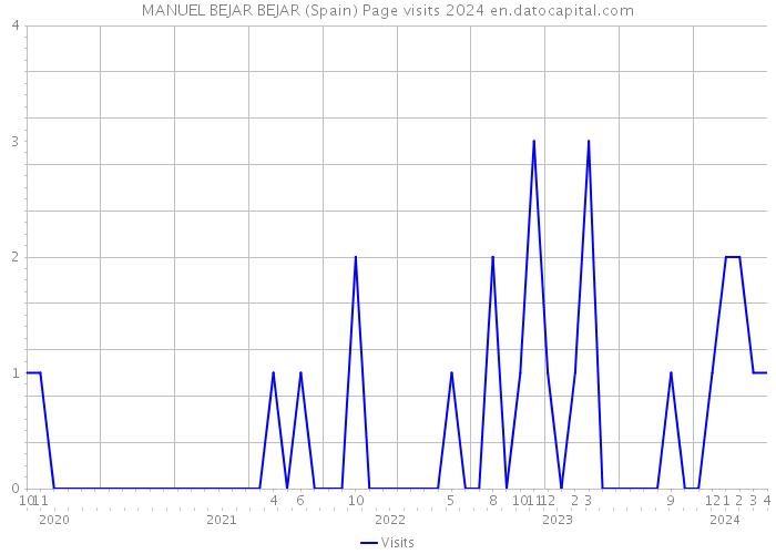 MANUEL BEJAR BEJAR (Spain) Page visits 2024 
