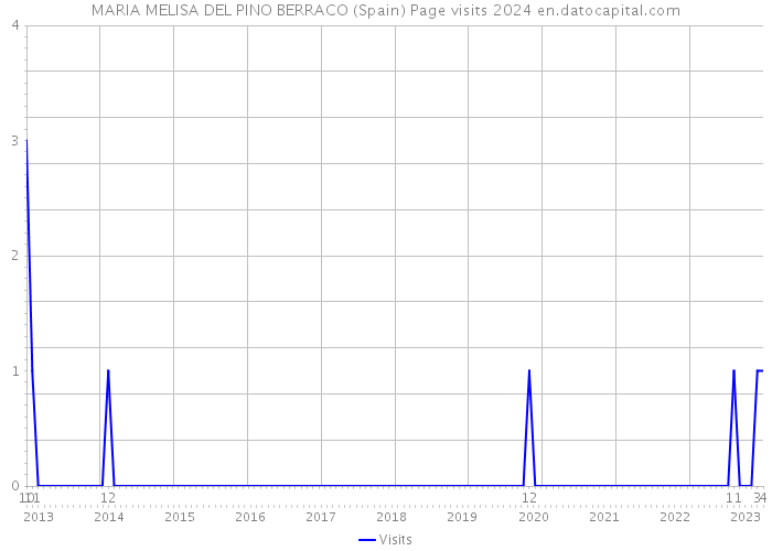 MARIA MELISA DEL PINO BERRACO (Spain) Page visits 2024 