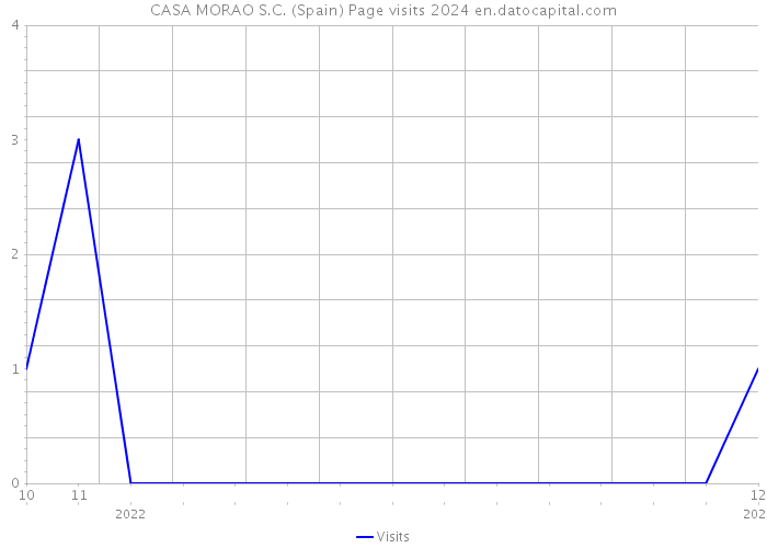 CASA MORAO S.C. (Spain) Page visits 2024 