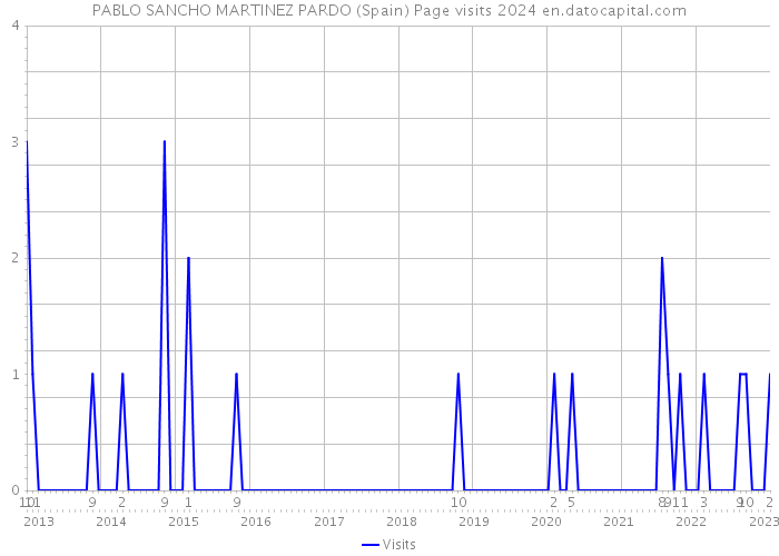PABLO SANCHO MARTINEZ PARDO (Spain) Page visits 2024 