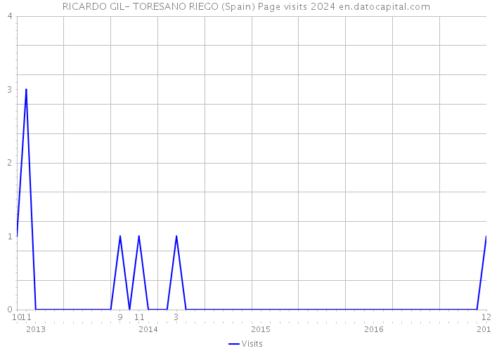 RICARDO GIL- TORESANO RIEGO (Spain) Page visits 2024 