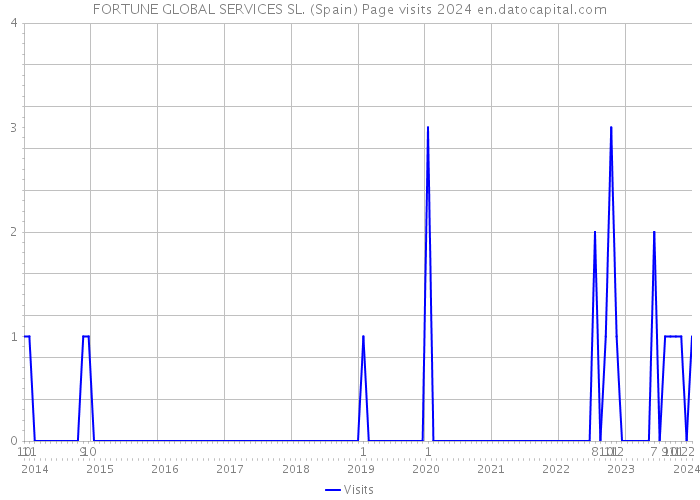 FORTUNE GLOBAL SERVICES SL. (Spain) Page visits 2024 