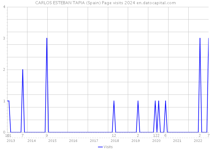 CARLOS ESTEBAN TAPIA (Spain) Page visits 2024 