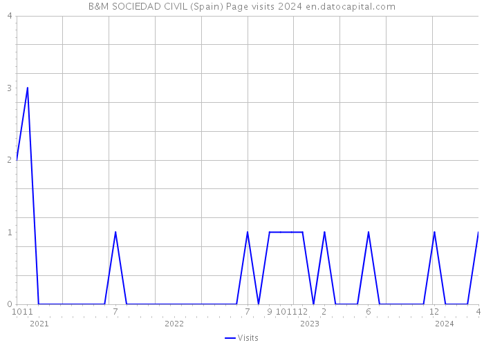 B&M SOCIEDAD CIVIL (Spain) Page visits 2024 