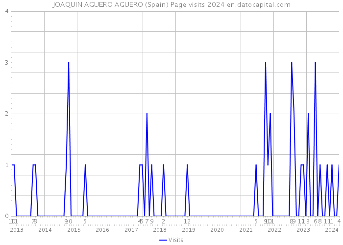 JOAQUIN AGUERO AGUERO (Spain) Page visits 2024 