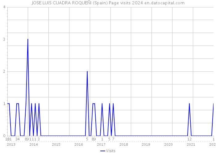 JOSE LUIS CUADRA ROQUEÑI (Spain) Page visits 2024 