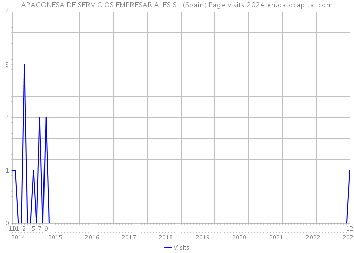 ARAGONESA DE SERVICIOS EMPRESARIALES SL (Spain) Page visits 2024 