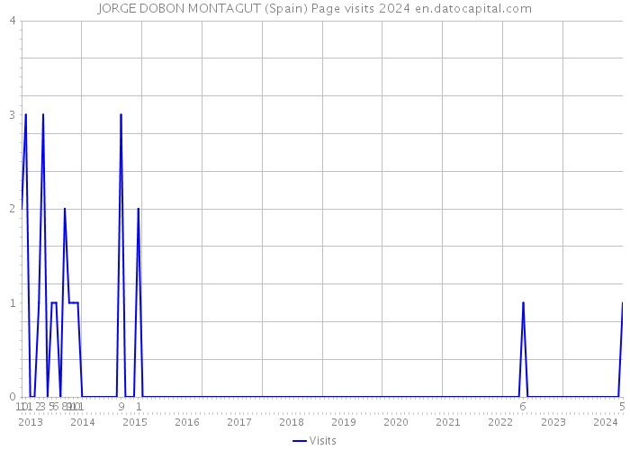 JORGE DOBON MONTAGUT (Spain) Page visits 2024 