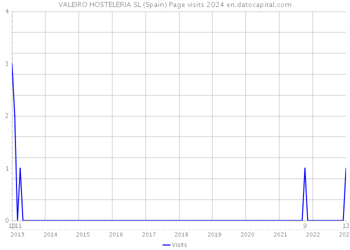 VALEIRO HOSTELERIA SL (Spain) Page visits 2024 